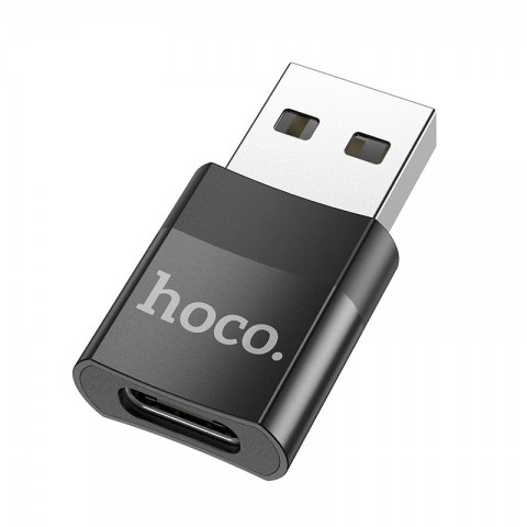 Perėjimas USB 3.0 → USB C (K-L) juodas Hoco UA17